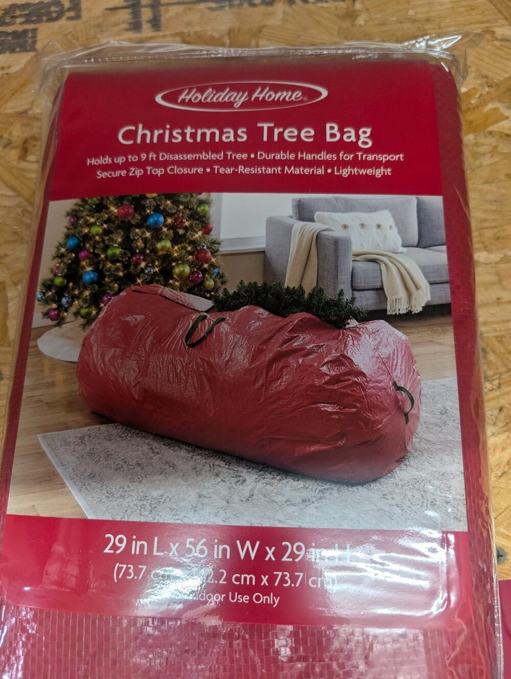 Red Christmas Tree Storage Bag